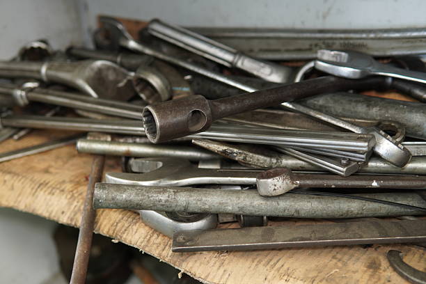 istock A pile of worn out wrenches. 2217522447