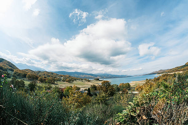 a tour by the lake Plastira - Greece, in Autumn