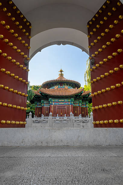 istock Traditional Chinese architectural decoration and doors 2217532629
