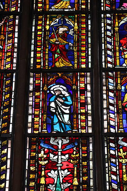 istock Colourful church window 2217541459