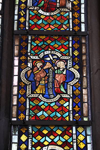istock Colourful church window 2217541577