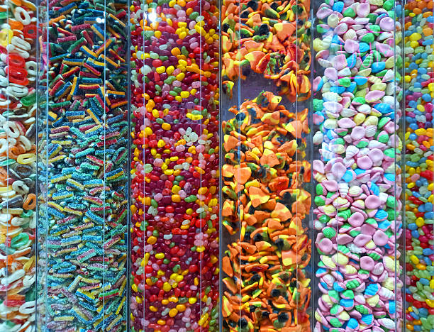 istock A vibrant mix of rainbow-colored candies. 2217544640