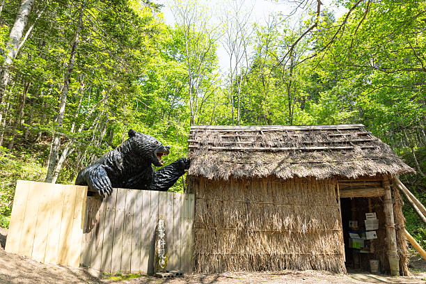 old destroyed Ukrainian hut in the village. abandoned traditional Ukrainian rural huts