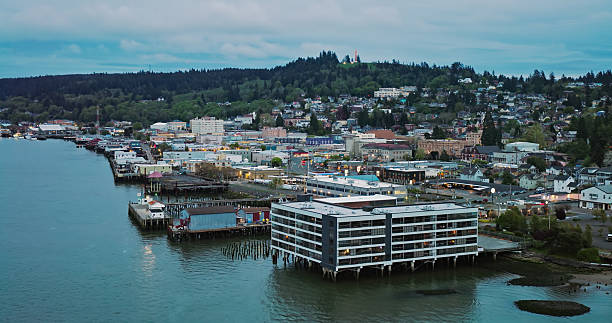 istock Astoria, Clatsop County, Oregon - Drone Shot 2217558462