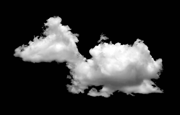 istock Clouds in the sky with black and white isolated like background with lights and patterns isolated on the image. 2217571024