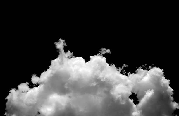istock Clouds in the sky with black and white isolated like background with lights and patterns isolated on the image. 2217571025