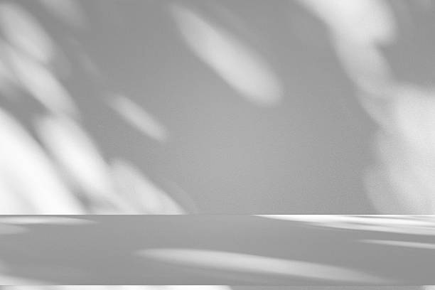 istock Wall interior background, studio and backdrops show products.with shadow from window color white . background for text insertion and presentation product 2217577312