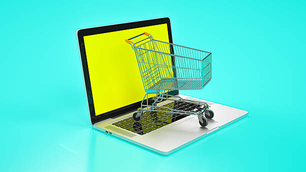 istock E-Commerce Laptop: Online Shopping Cart Concept 2217578420