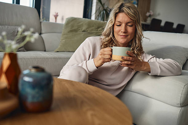 istock Beautiful woman enjoying indoors 2217588166