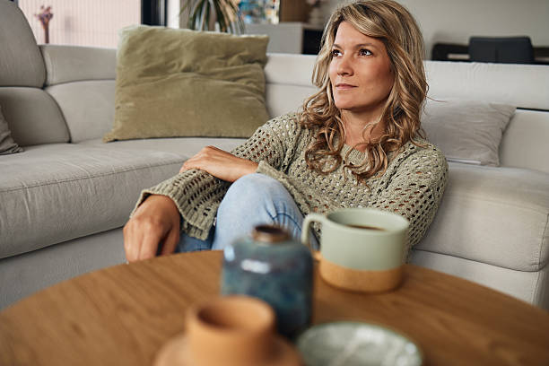istock Beautiful woman enjoying indoors 2217588199