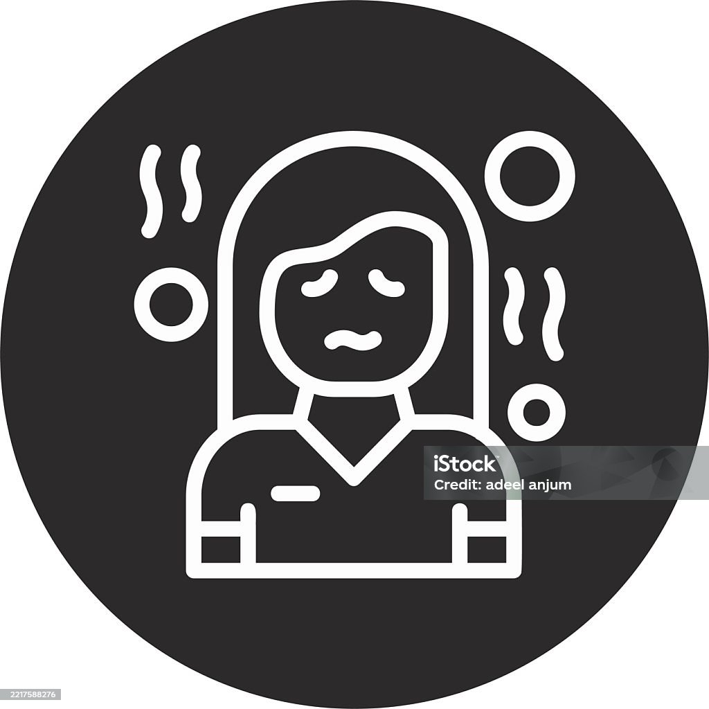 Trepidation Example Trepidation Inverted Circle Black Stock Illustration - Download Image ...