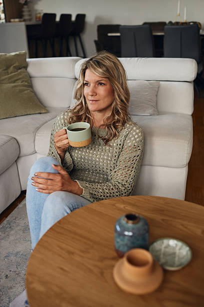 istock Beautiful woman enjoying indoors 2217588795