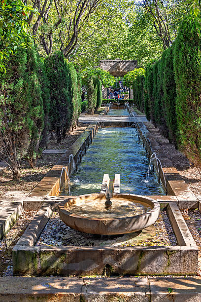 istock Fountain in a park in Palma de Mallorca a sunny summer day 2217601701