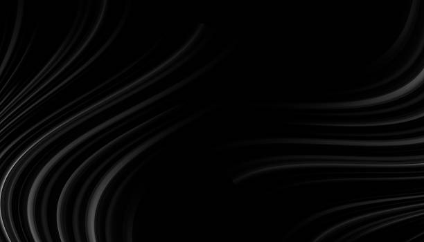istock Blurred curtain or fabric black wave. Luxury abstract background in isolated and copy space. 2217601841