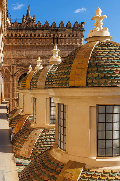 istock Architectural Domes of Palermo Cathedral 2217610205