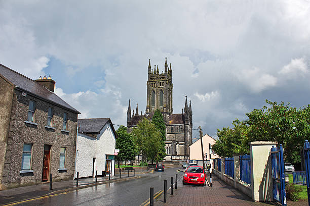 Kilkenny, Ireland - 02 Aug 2013: St Marys Cathedral in the center of Kilkenny, Ireland