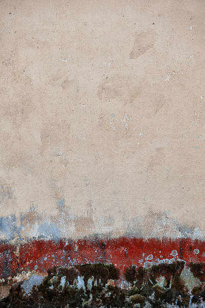 istock Distressed grunge texture moldy wall with peeling paint 2217622662