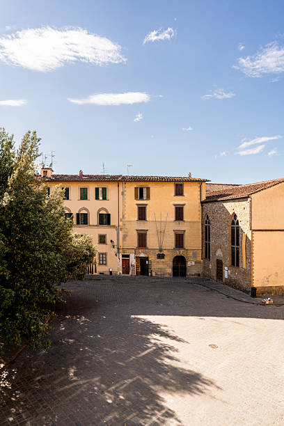 istock Historic Italian Square with Traditional Architecture Under Clear Blue Skies 2217623919