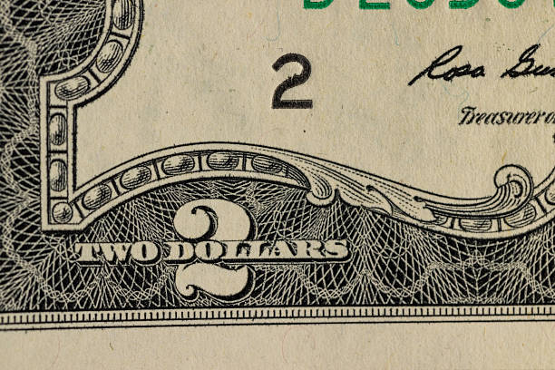 istock two United States dollar paper banknote, part 2217623975