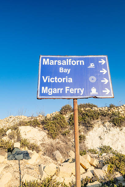 istock Directional Sign to Mgarr Ferry on Gozo, Malta 2217632943