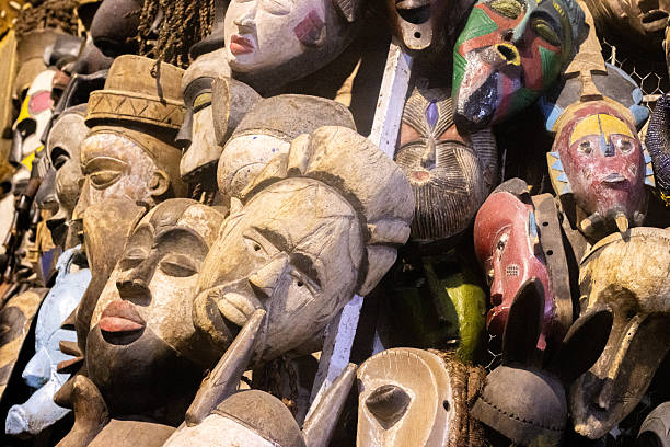 African Souvenirs at Medina District in Marrakesh, Morocco