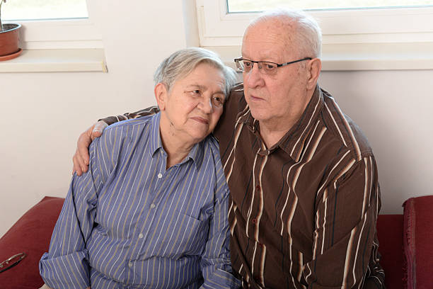 istock Senior couple hugging, kissing and talking 2217636936