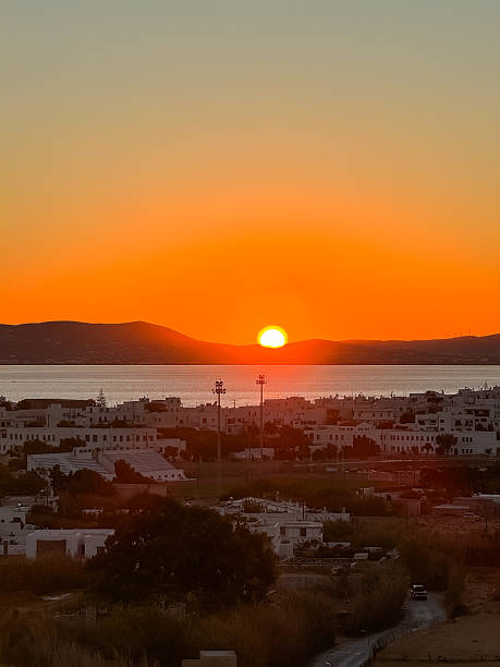 istock Sunset from Naxos island, Greece 2217638043