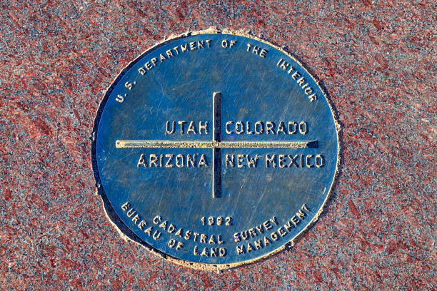istock Marker of Four Corners Monument 2217640448