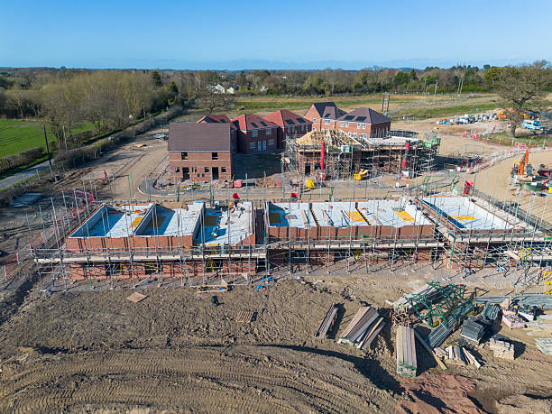 istock aerial view of a construction site 2217642042