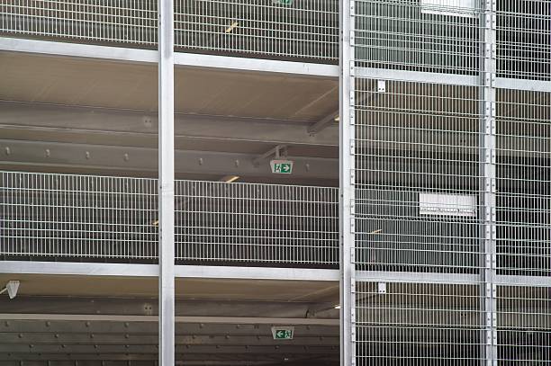 Facade detail of parking tower