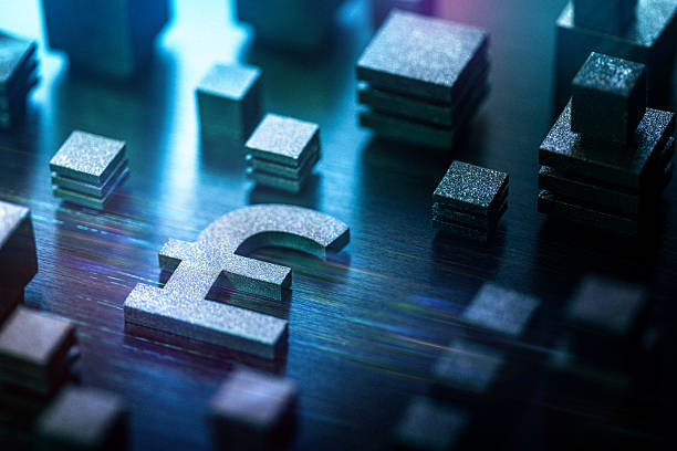 istock British Pound symbol technology background. Futuristic digital money concept 2217649661