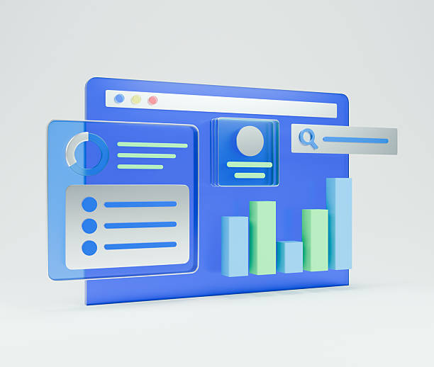 istock A 3D icon symbolizing a business analytics featuring a growth graph and customer privacy. 2217651730