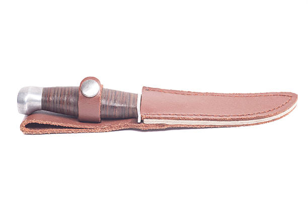 istock tourist knife in a case isolated on white background. 2217652845