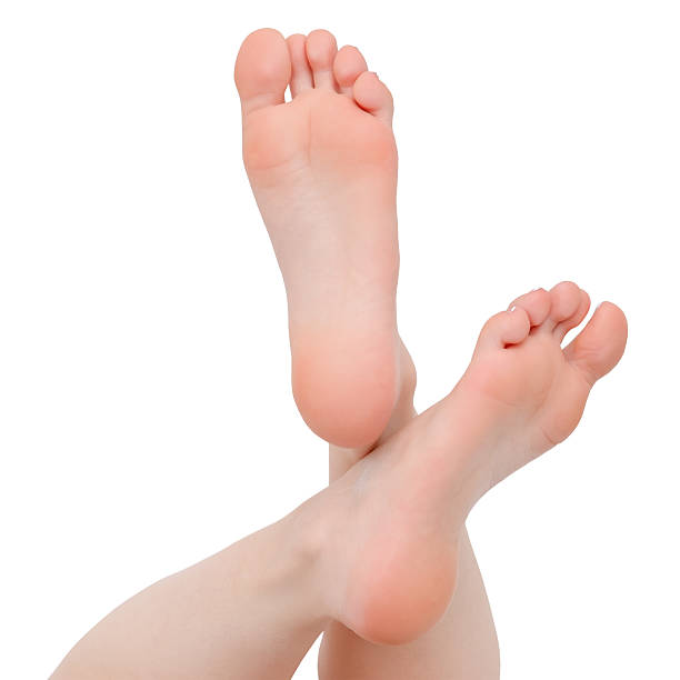istock female feet legs isolated on white background 2217654123