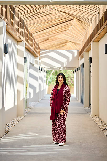 istock Middle Eastern businesswoman in office corridor 2217661030