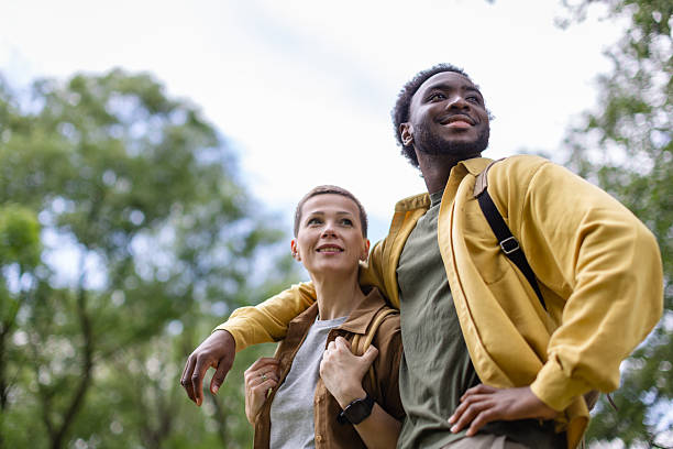 istock Exploring nature and enjoying friendship while hiking in a scenic woodland setting 2217668842