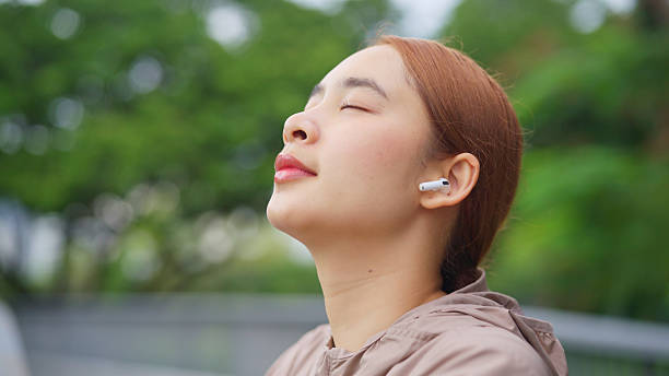 istock Woman relax amidst nature. 2217670552