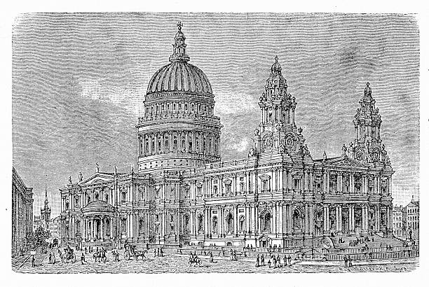 istock St Paul's Cathedral, London,vintage engraving 2217670797