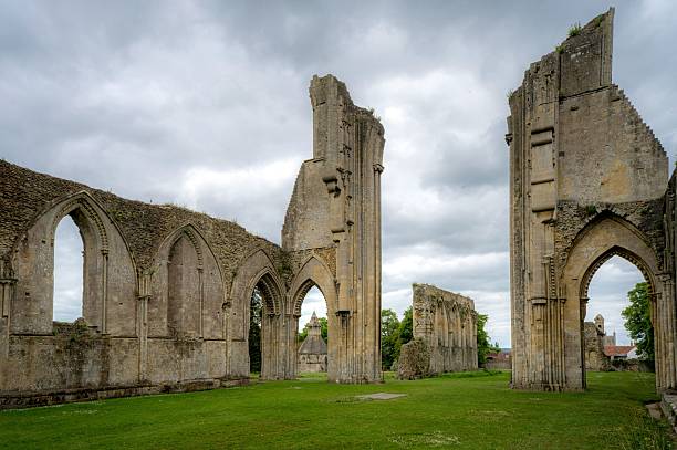 istock Glastonbury Abbey ruins in Somerset, England. 2217676627