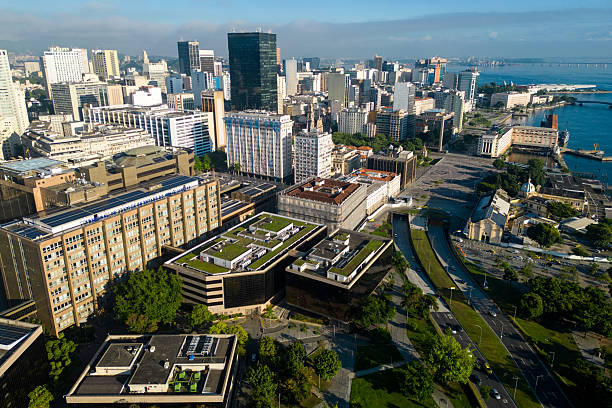 istock Rio de Janeiro Downtown Aerial View 2217678412