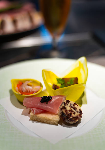 Japanese Fine Dining Appetizer Trio