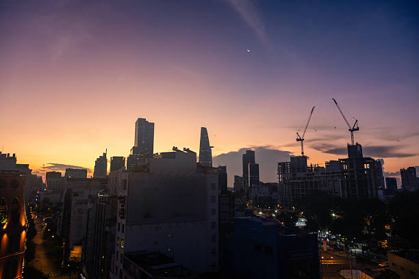 istock Ho Chi Minh City District 1 cityscape at dawn 2217682414
