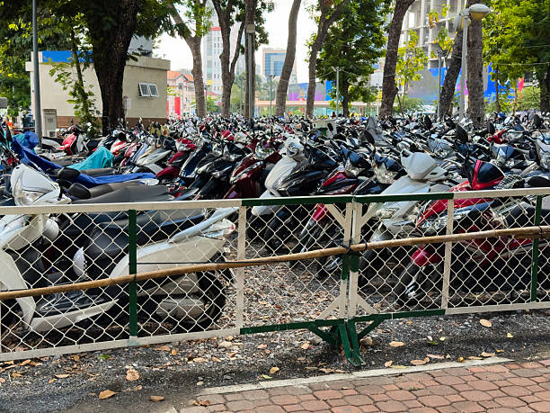istock Scooters parking lot in Vietnam 2217683854