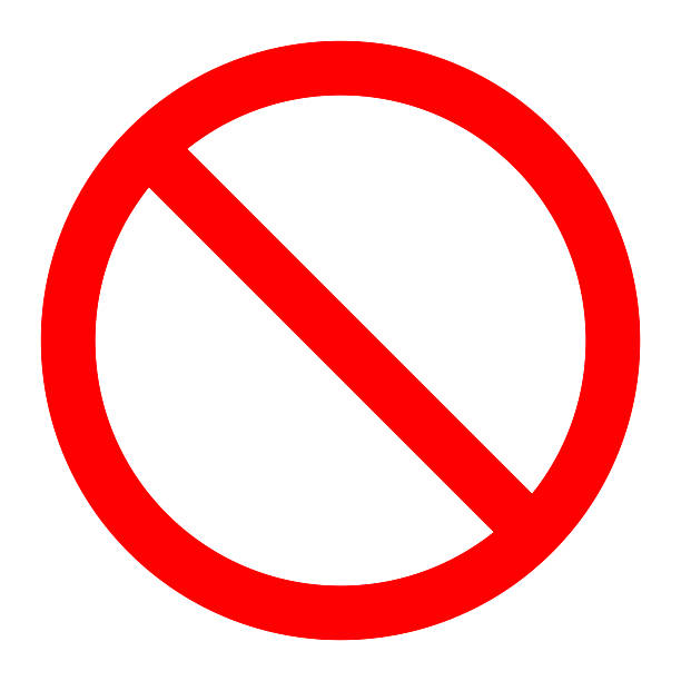 Blank forbidden, no symbol vector art illustration