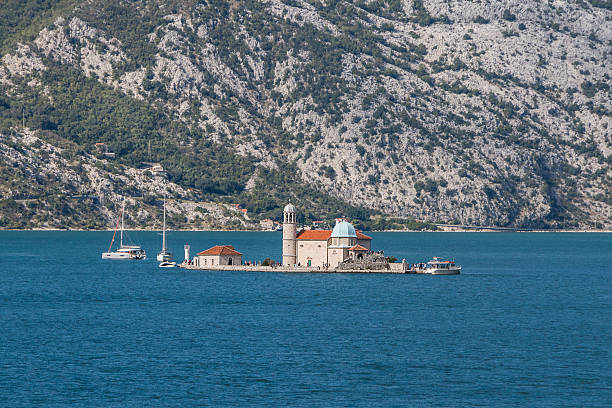 istock island in the Kotor Bay 2217691872