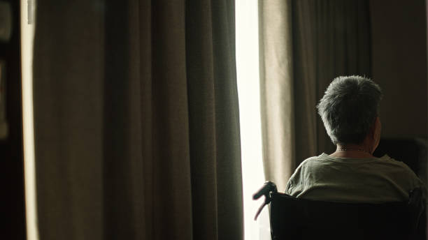 istock Elderly on wheelchair. 2217703179