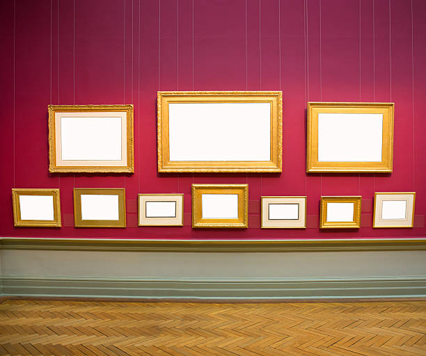 istock Blank canvases hanging on the wall 2217705435