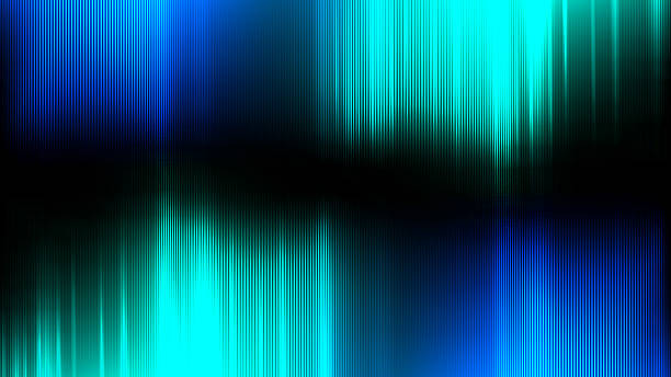 istock Neon abstract lines design on gradient background. Futuristic background for landing page. Holographic gradient stripes. Shiny lines texture. Psychedelic neon color shading. Vector illustration. 2217706286