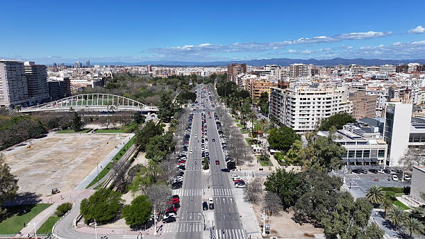 istock Stunning Turia Gardens at Valencia valence community Spain. 2217708443