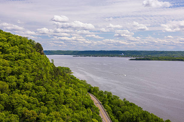 istock Mississippi River Scenic Overlook View In Spring 2217719697